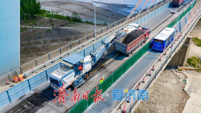 济南黄河大桥老桥启动大修 私家车禁行保障施工推进