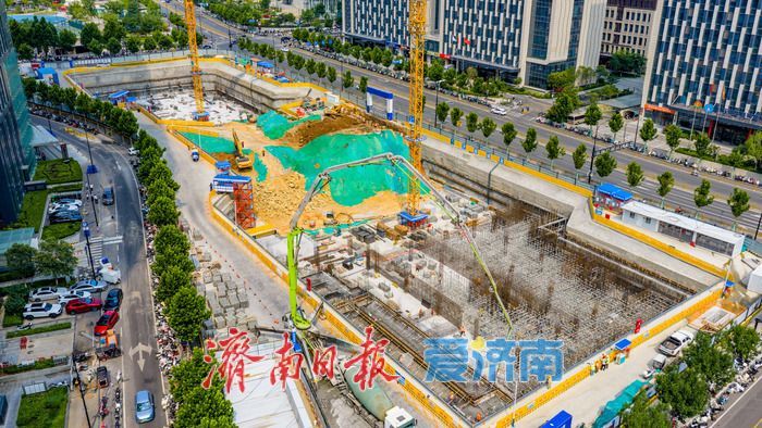 济南舜泰广场地下停车场项目加速建设