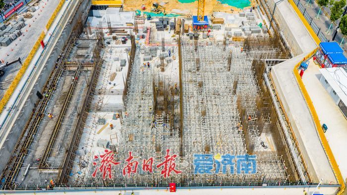 济南舜泰广场地下停车场项目加速建设