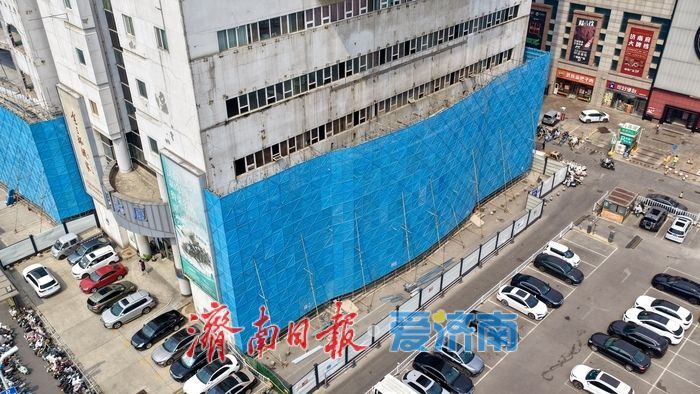 济南三联大厦装修改造稳步推进 银座电器入驻在即
