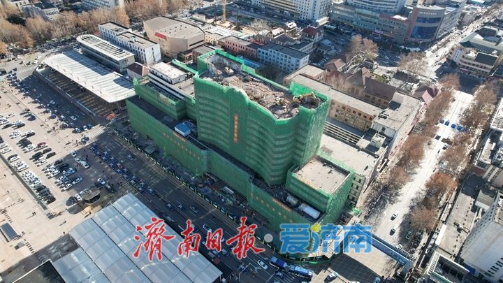 济南天龙大厦拆除工程提速 火车站枢纽建设迎新进展