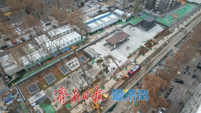 项目强省会｜济南轨交6号线山东大学站出入口亮相