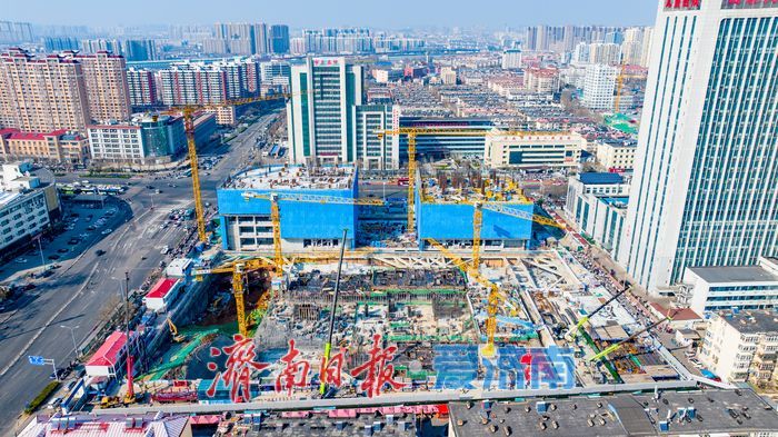 项目强省会｜济南市立五院TOD项目雏形亮相：双塔主体已现，地下六万平米空间成网