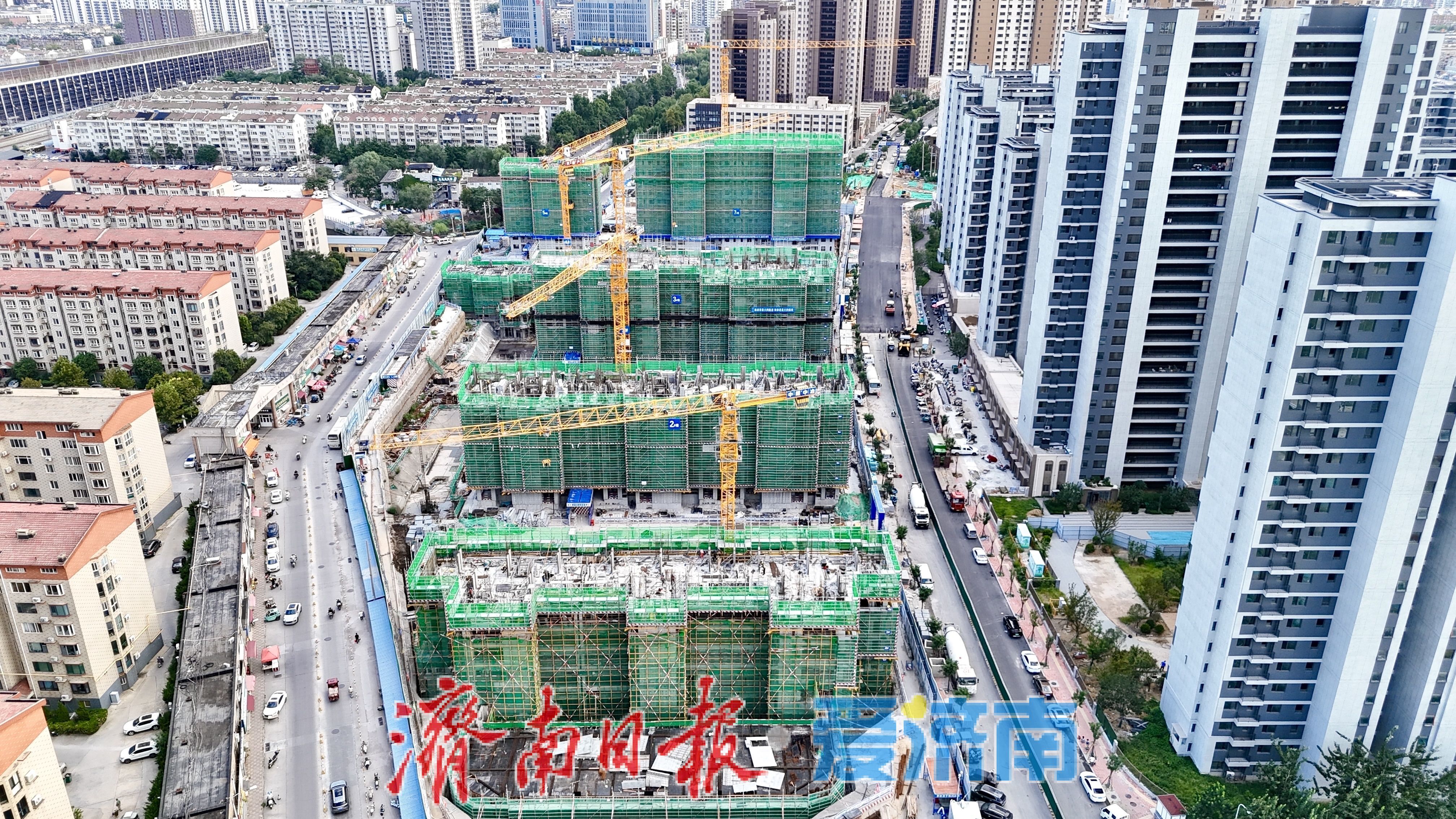 多楼栋迎新节点 济南标山二期B-3地块施工跑出加速度