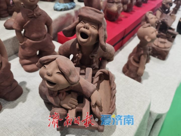 泉茶盛会遇非遗匠心：博山泥塑传承人胡云平用泥巴定格市井温情