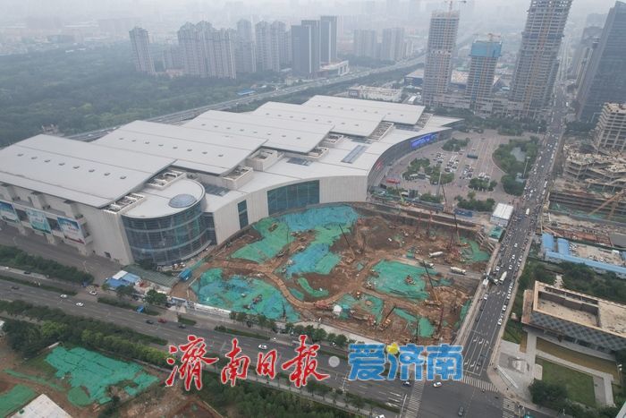 山东国际会展中心21万平方米配套部分项目建设提速