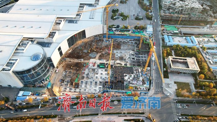 项目强省会｜济南西站中轴线217米新地标！山东国际会展中心21万平方米配套部分项目加速推进