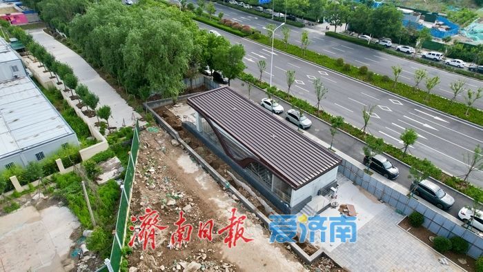 记者探访济南轨交6号线中央公园站：部分围挡拆除，车站雏形显现