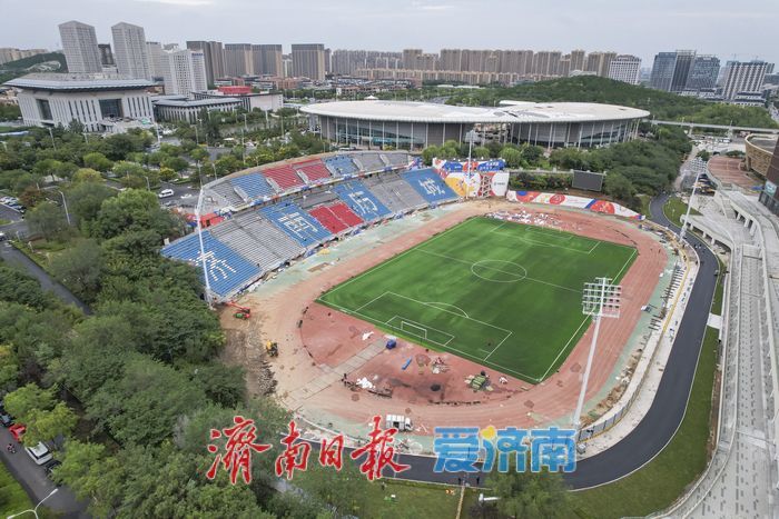 历城区体育中心体育场改造进入冲刺阶段，全力确保鲁超济南赛区首秀