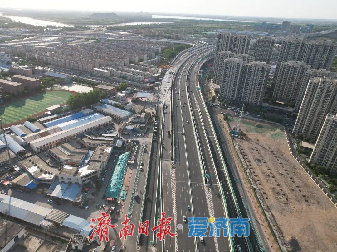 项目强省会｜别样“赶考”：济南黄河公路大桥扩建工程左集散道桥实现主体桥梁贯通