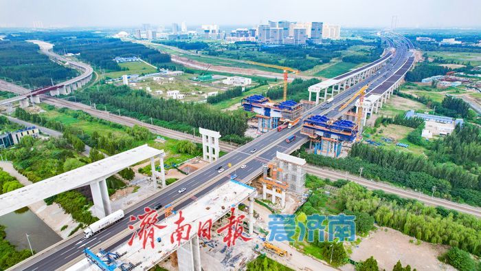 京台高速济齐段扩建即将跨越京沪铁路线