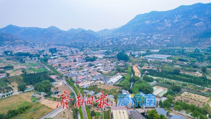 薄雾覆青山 长清马套村尽显乡村生态之美