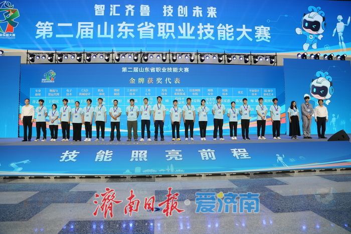 第二届山东省职业技能大赛收官 济南市金牌数奖牌总数全省第一