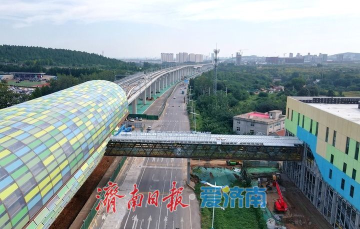 项目强省会｜济南轨交8号线全线高架段车站人行天桥主体结构施工基本结束