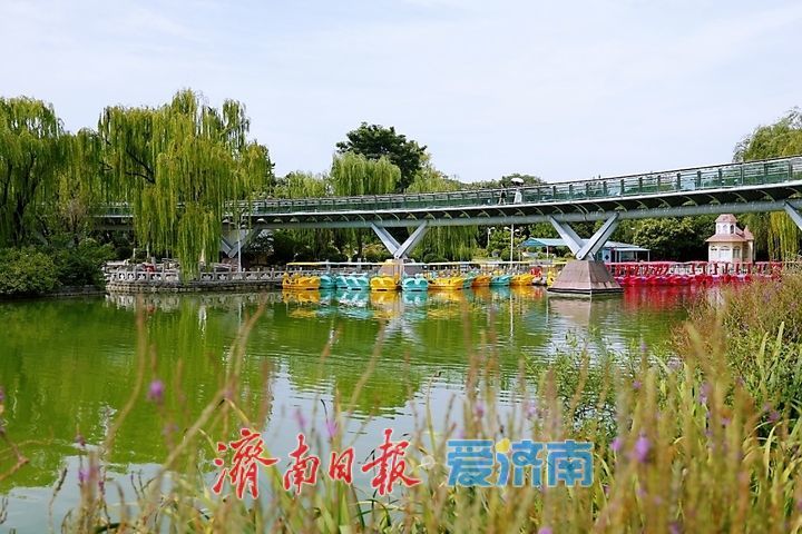 漫步公园 市民乐享秋日休闲时光