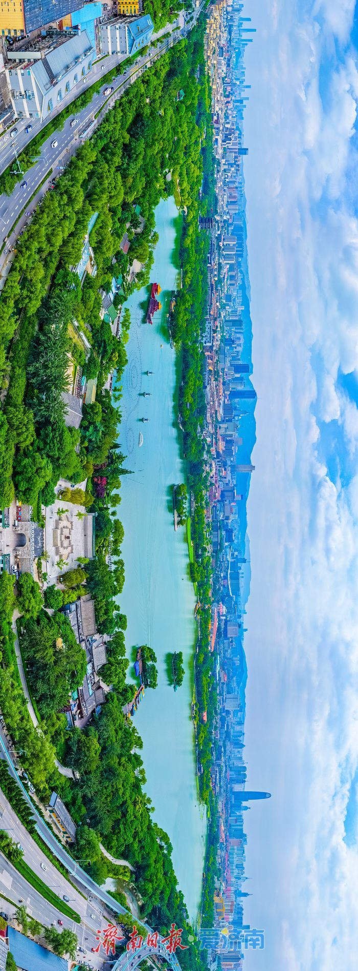 雨霁天晴景致醉人 大明湖解锁泉城初夏绝美风光