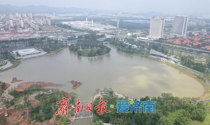 项目强省会｜彩虹湖公园试开放区域蓄水基本完成