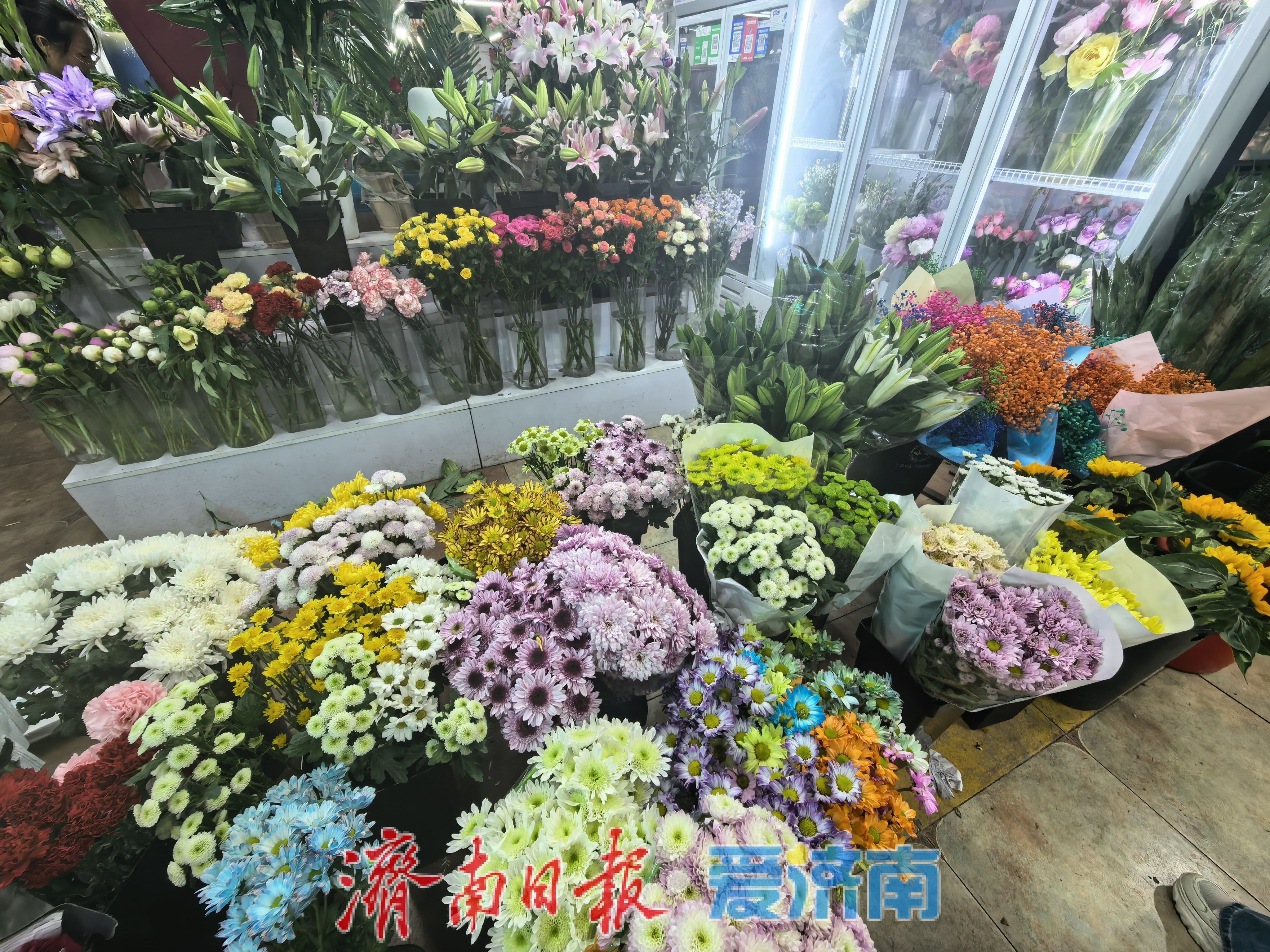 花香满溢迎“五一”，济南花鸟鱼市场掀起购花热潮