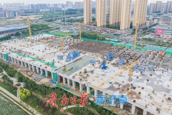 项目强省会｜主体建设加速成型，济南轨道交通7号线西周家庄停车场轮廓清晰可见