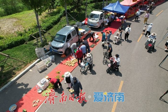 市集烟火惠民生，济南华山脚下新集开市