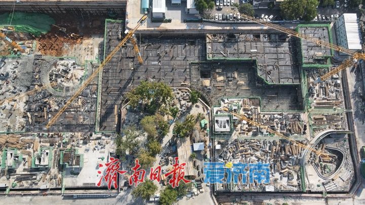 项目强省会｜槐苑文化体育公园项目地下结构施工成效初现