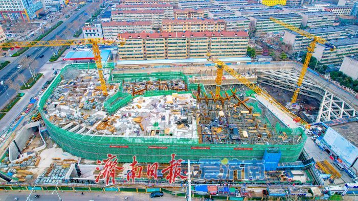 黄河南岸新地标！万融广场项目加速建设，打造多功能商业综合体