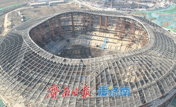 项目强省会｜济南黄河体育中心足球场项目展雄姿