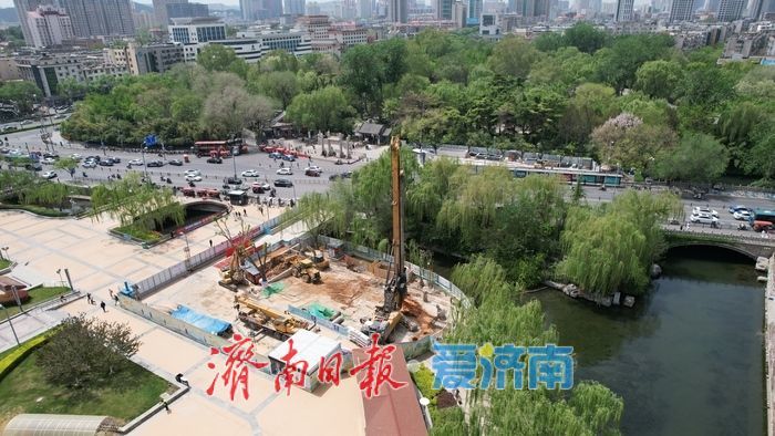 项目强省会｜“地下通道”施工忙，建成后可从泉城广场地下直通趵突泉