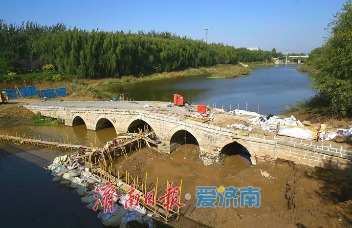 玉符河百年古石桥启动修缮