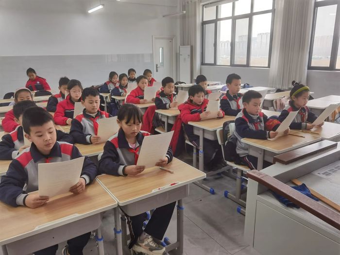商河县新航实验学校开展小学生行为规范知识竞赛