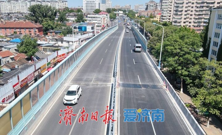 纬六路高架路大修 北引桥放开双向通行