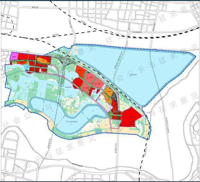 济南起步区鹊山龙湖东片区控规公示，规划顺河高架北延通道