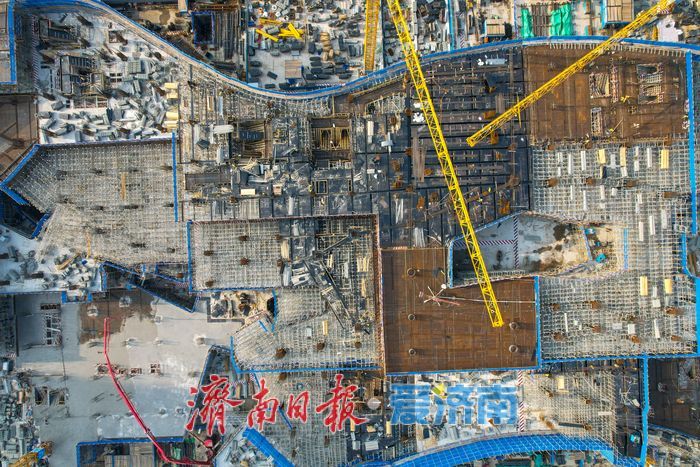 济南西部商业地标山东最大第四代万达广场建设提速