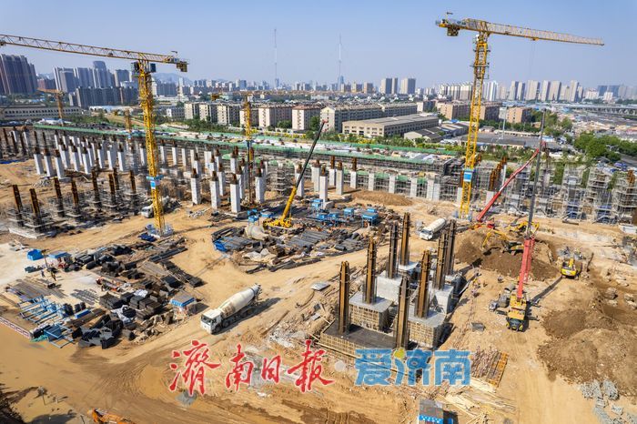 项目强省会｜主体结构施工全面铺开！济南轨道交通7 号线西周家庄停车场建设按下 “快进键”