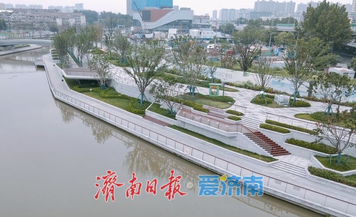 亲水、观景一体，全福河550米河道“蝶变”滨水公园