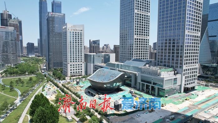 项目强省会｜济南CBD“巨碗”地标外形初现 镜面不锈钢外观尽显艺术魅力