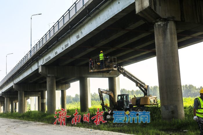 济南黄河大桥（老桥）大修稳步推进，将变身慢行景观桥梁