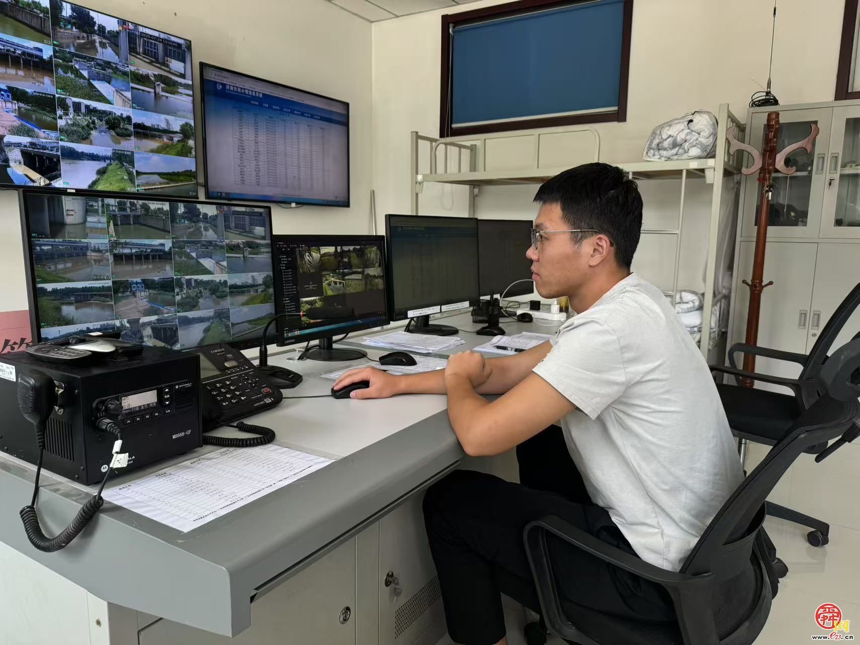 济南玉符河服务处代浩天：4昼夜奋战保障分洪水闸、堤防工程运行安全