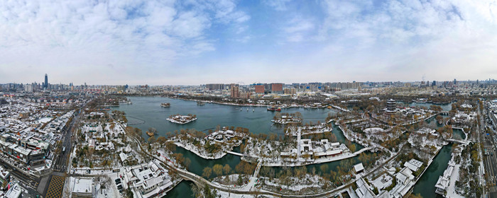 雪后初霁的“济南府”古韵画境，诗意满满！