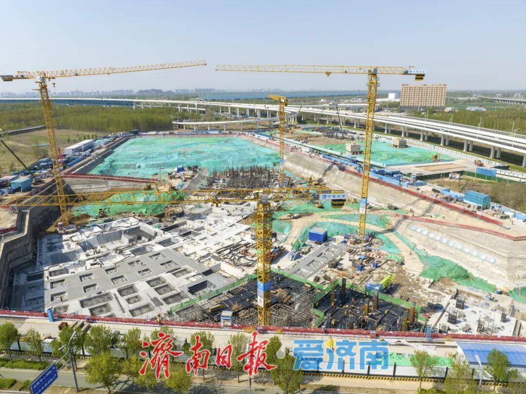 项目强省会｜济南黄河北首座TOD项目开始主体结构施工