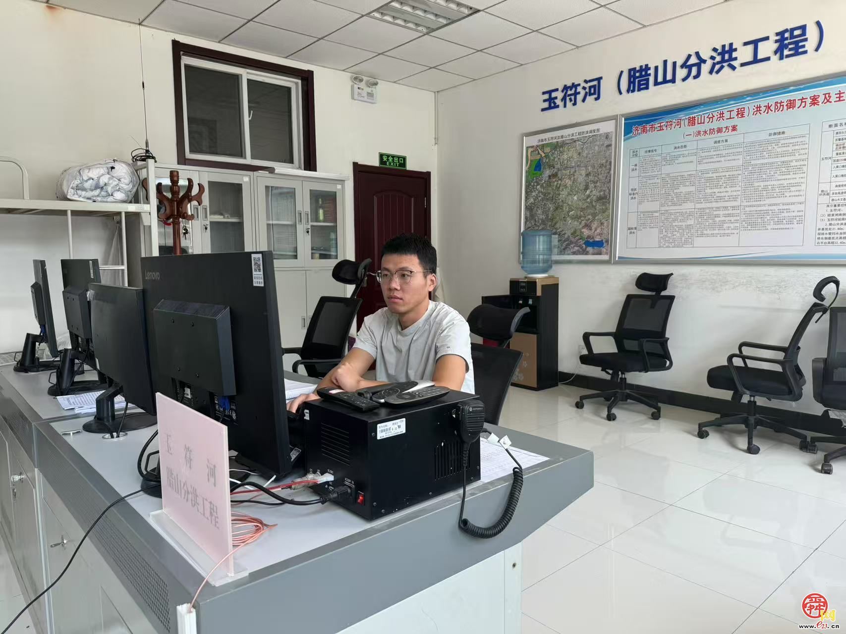 济南玉符河服务处代浩天：4昼夜奋战保障分洪水闸、堤防工程运行安全