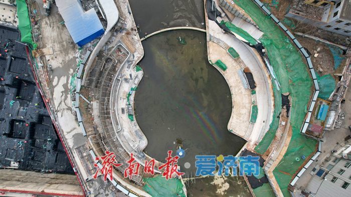 项目强省会｜全福河南段景观初现 圆形观景台亮相河道
