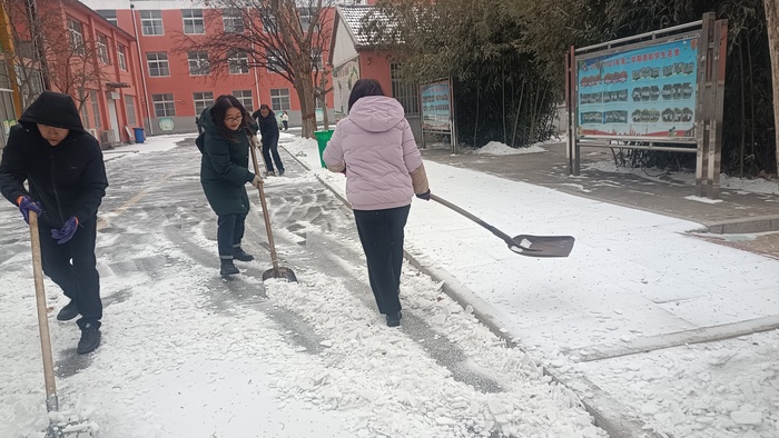 除雪护平安，暖意满校园！莱芜区这所小学开展志愿扫雪活动