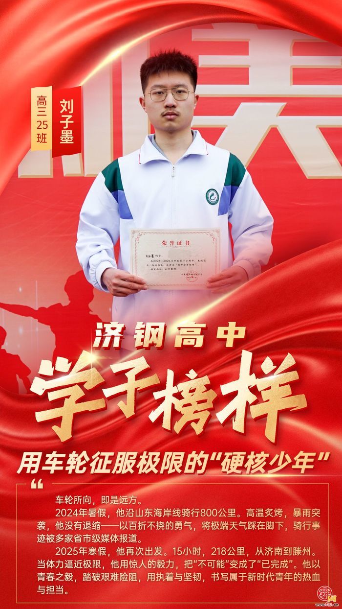 循光而行，青春正当“燃”——济钢高中学子榜样星光集