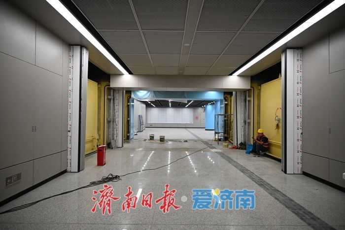颜值拉满！济南轨道交通6号线山东会展中心站实景渐显
