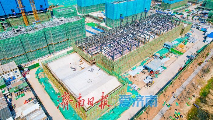 项目强省会｜济南历城区华山北片区15班幼儿园项目主体结构建设稳步推进