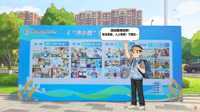 漫画《“济小普”话“四农普”》第6期：济小普带你回顾统计开放日