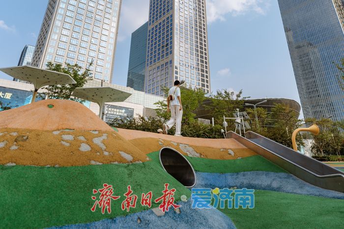 一年四季 泉在济南丨济南绸带公园：都市里的生态休闲乐园