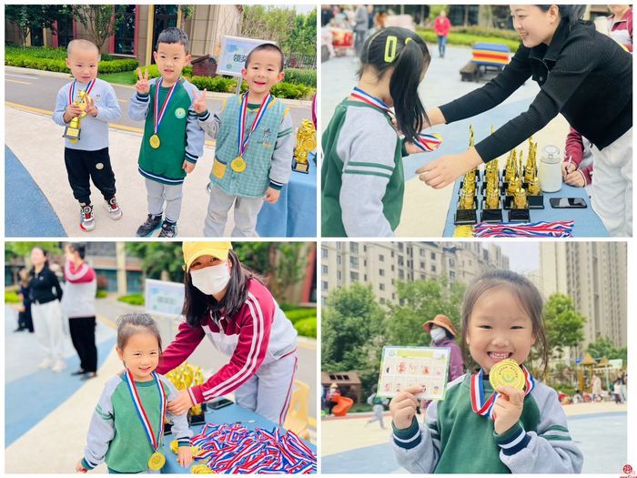 济南市历城区华山中心幼儿园湖畔园举办亲子运动会