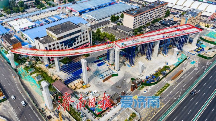 项目强省会｜多工序同步推进 凤凰黄河大桥南延工程筑牢济南跨黄交通骨架